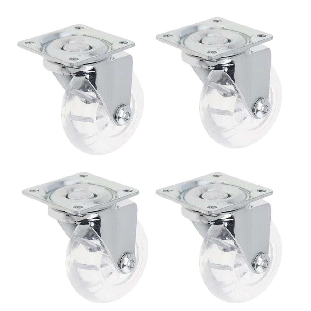 Hochbelastbare Möbelrollen, 4-teilige Universal-Lenkrollen, robuste Möbelrolle(No Brake)