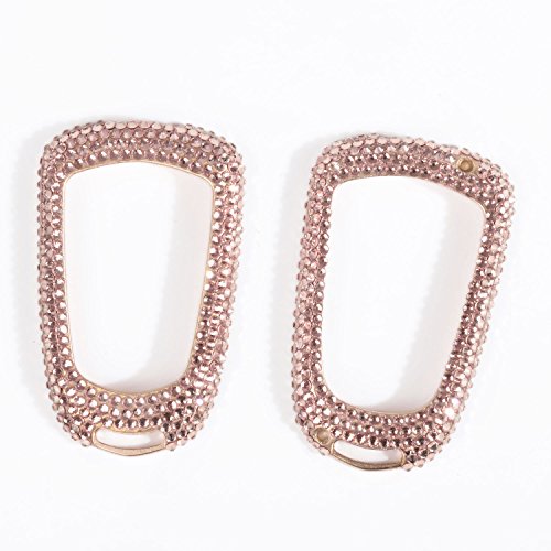 M.jvisun Handmade Car Key Fob Cover For Cadillac Ats Ats-L Ats-V Ct6 Cts Cts-V Escalade Srx Xt4 Xt5 Xts Remote Key, Diamond Bling Crystals Aluminum Key Protector Case Cover - Gold #TOP2