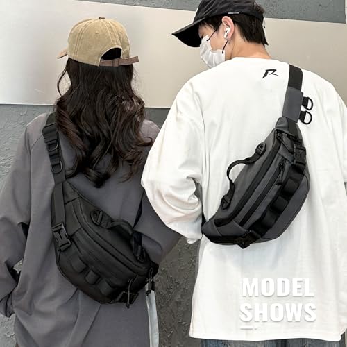 Huntvp Pochete militar tática na cintura, Preto, Bolsa de cintura tática