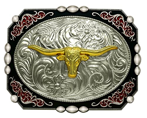 Image of Moranse Cross Cowboy Kneeling Prayer Horse Zinc Alloy Belt Buckles