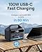 DARAN Portable Power Station 600W(1200W Surge) - 288Wh(90,000mAh) Solar Generator LiFePO4 Battery with AC DC Outlets, 8.3LB Portable Charging Station for Camping, RV, Home, Emergency (Solar Optional)