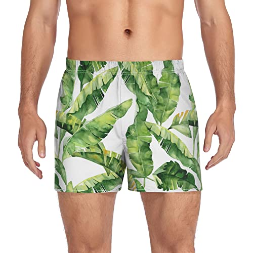 Oyihfvs Men's Underwear, Cotton Boxer Shorts, Loose Shorts with Elastic Waistband S-2XL