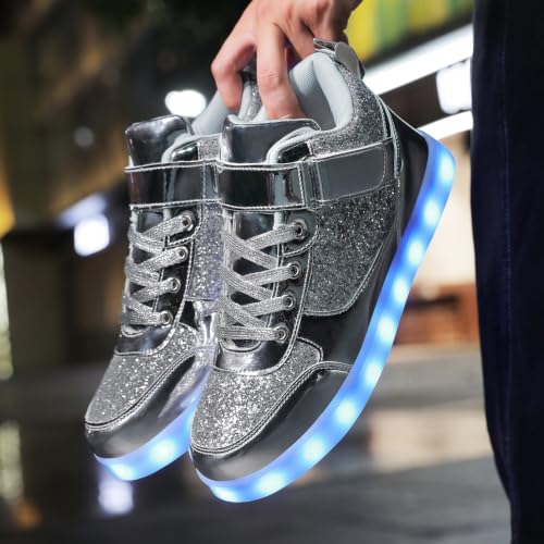 Image of YuanRoad Unisex LED Shoes Light Up Sneakers with USB Charging Dancing Shoes