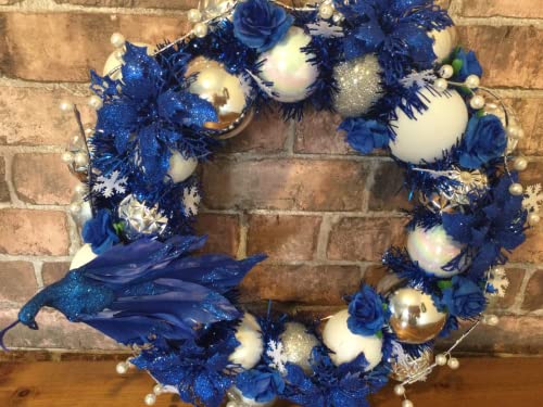 Kesoto 50Pcs Royal Blue Roses Artificial Flowers Bulk, 1.6" Small Silk Fake Roses Flower Heads For Decoration, Crafts, Wedding Centerpieces Bridal Shower Party Home Decor #TOP3