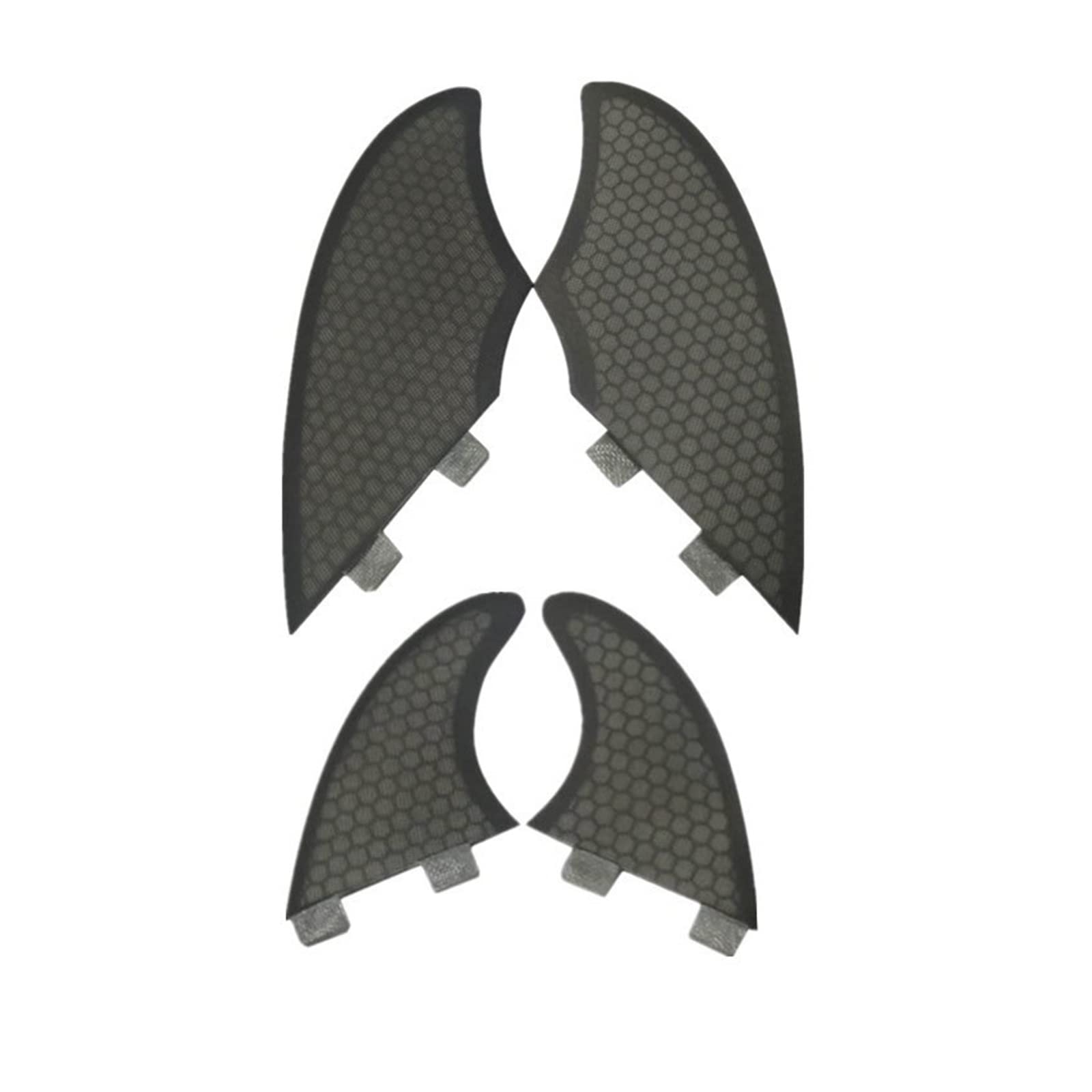 Surf Fins Quad Set Keel Twin Small Surfboard Accessories in Surfing for Paddle Board(Light Grey)