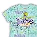Nickelodeon Mens Rugrats Reptar Shirt - Rugrats Reptar Chuckie Tommy Allover Print T-Shirt (Green, Medium)