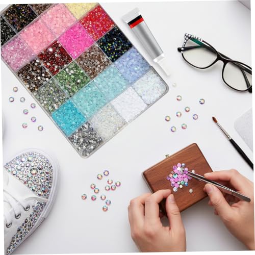 Kit de diamantes de imitación con pegamento para evitar caídas de gemas 4