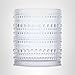FORTESSA Jupiter Beaded Hobnail Glass Vintage Themed Drinkware Set, 10 Ounce Double Old Fashioned Glass (Set of 6), Dishwasher-Safe, Clear
