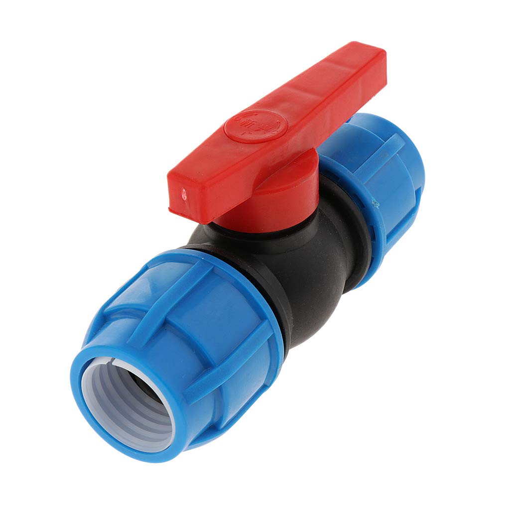 LOVIVER Llave de Válvula de de Tubo de Irrigación, Núcleo de plástico de 32 mm