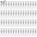 Mini Spray Bottle 2ml, Refillable Glass Spray Bottle, Glass Bottle Atomizer, Perfume Mouthwash Atomizer for Cleaning 2ml Refillable Container for Cleaning, Travel, Essential Oils, Perfume 60 Pcs, 2ml