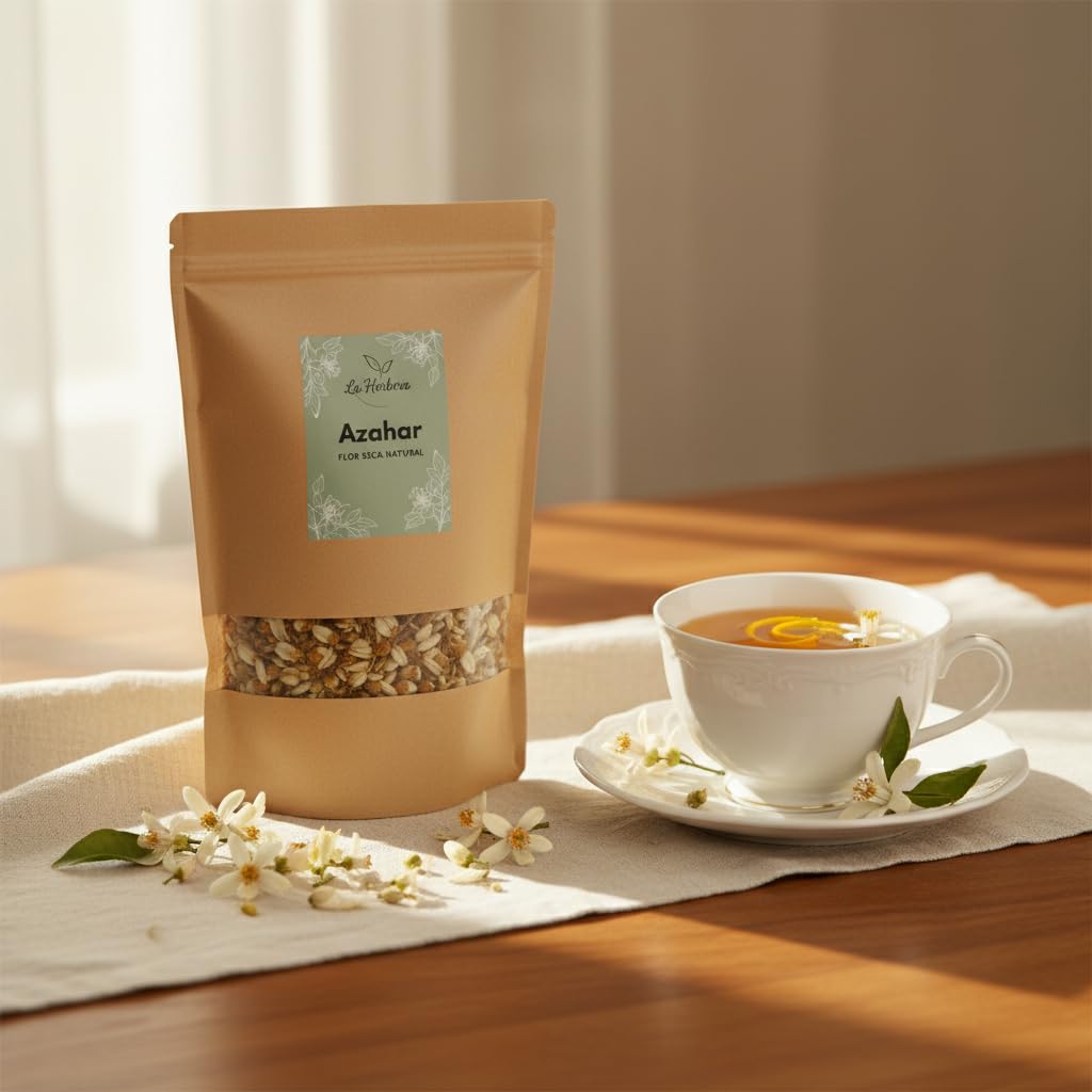 Azahar (Citrus aurantium) getrocknet lose 1000 g – für Kräutertees, 100% natürlich, ohne Zusätze – La Herbera