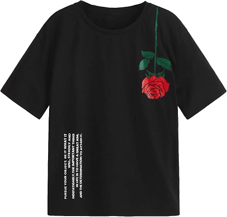 COZYEASE Boys Graphic Tees Short Sleeve Crew Neck Casual Cool Shirts Summer T Shirts