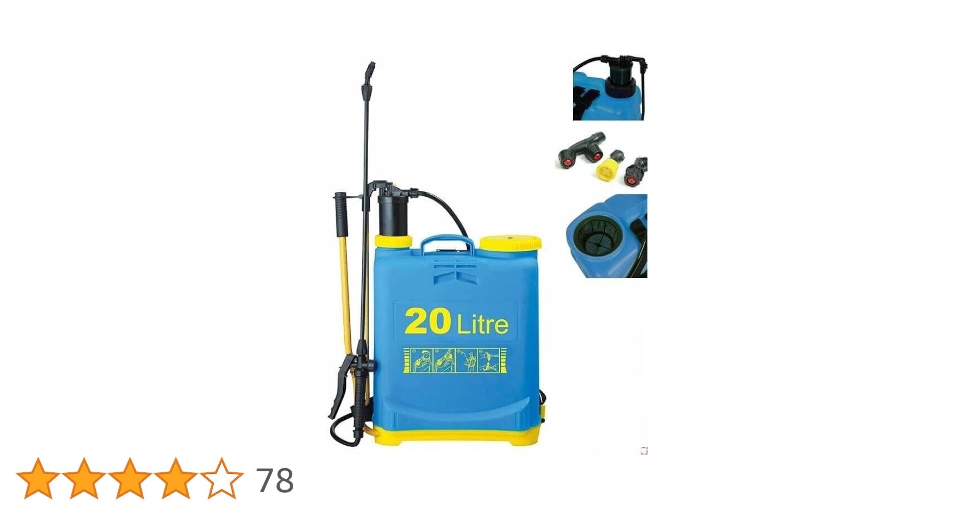Rainmaker 20L Agricultural Knapsack Rechargeable High Pressure Pesticide Weed Battery Sprayer - Electric Sprayer And Battery Sprayer Price