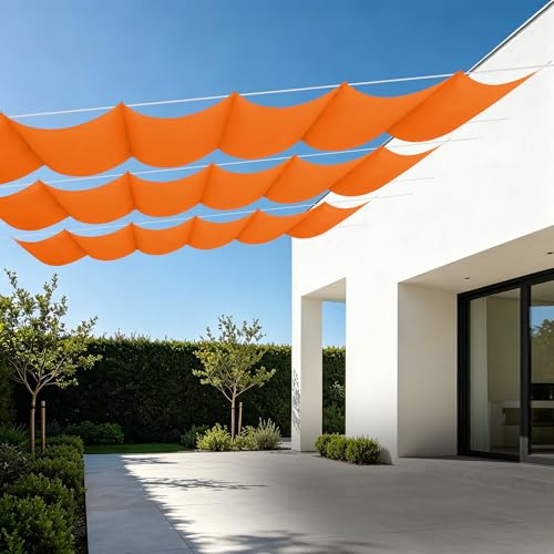 Toile ombrage rétractable patio et jardin pour vos repas d'été - 2