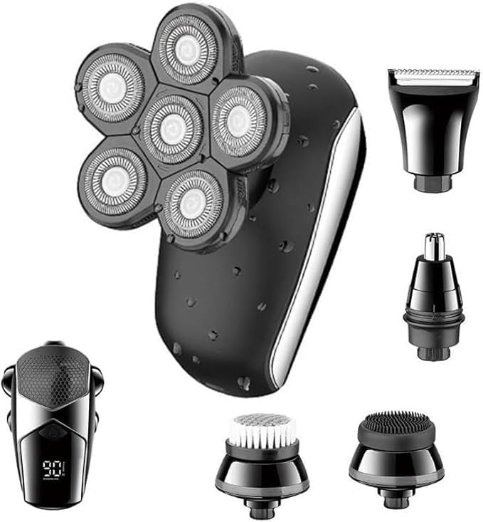 Electric Razor for Mens Shaver for Men 7D Independently 7 Cutter Floating Head Waterproof Electric Razor Multifunction USB
