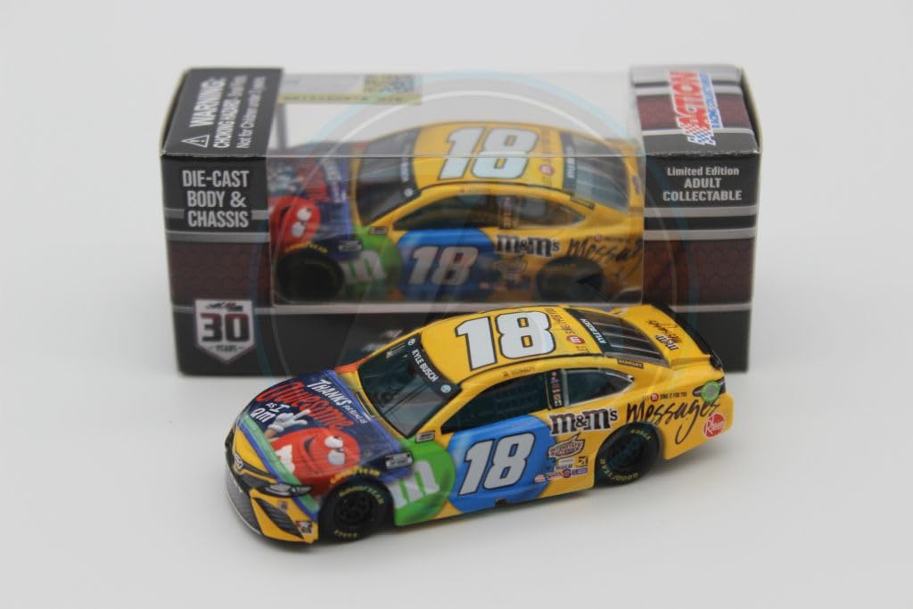 kyle busch 2021 mampm39s messages awesome 164 nascar diecast chassis