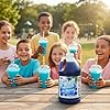 Snappy Frosti Tropics Blue Raspberry Slushy Mix, Slushie Syrups for Machine, Granita Slushy Syrup, Kid Slushie Machine Mix, Slushy Mix for Frozen Drink Machine, 1/2 Gallon