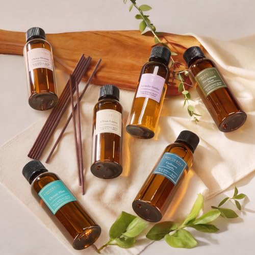 Image of COCORRINA Cashmere Vanilla Reed Diffuser Refill, 3.38 fl oz, 6 Reeds