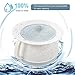Beavorty Spittoon with Lid Portable Chamber Pot 8.07X8.07X5.31In Covered Night Urinal for Home Hospital Use Bedpan for Adults and Children