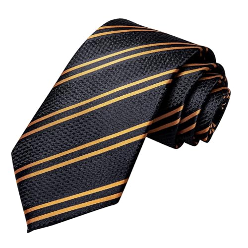 Image of Dubulle Mens Tie and Lapel Pin Paisley Striped Floral Necktie for Men Pocket Square Cufflinks 4PCS Set Wedding Party
