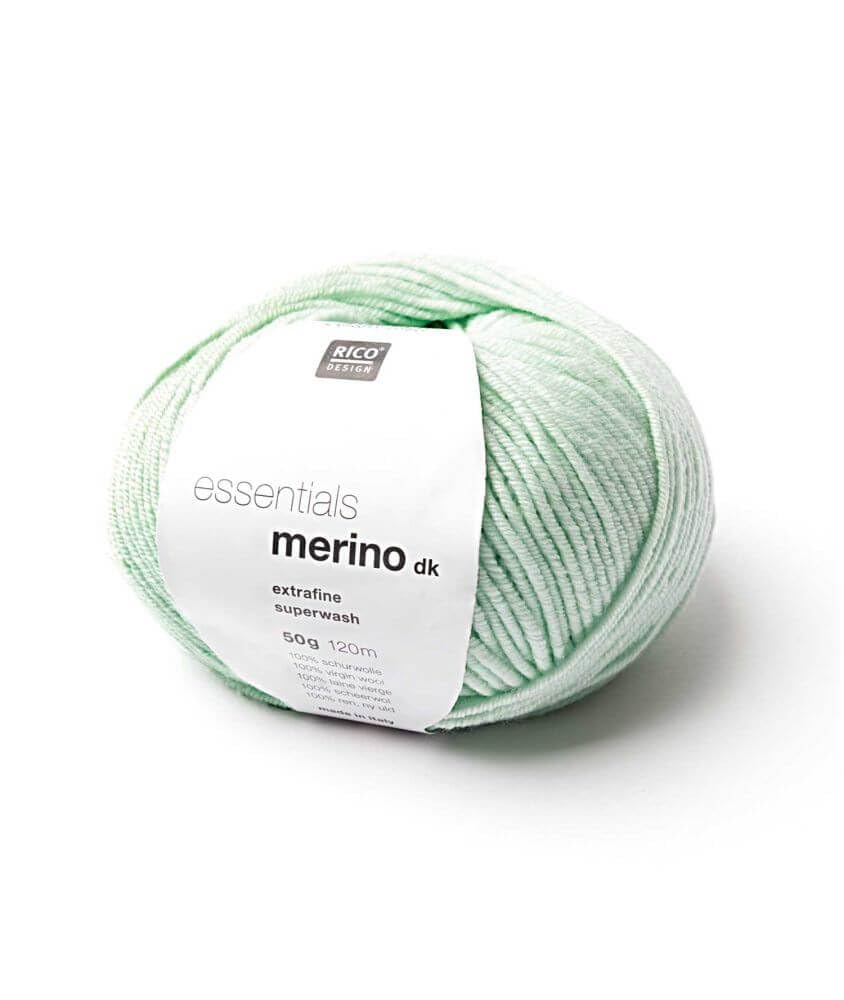 Rico Essentials Merino DK Knitting Yarn 50g Light mint 33