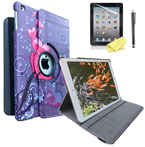 Tendmart Case Compatilbe with ipad 2nd 3rd 4th Generation 9.7 inch Model A1395 A1396 A1397 A1416 A1430 A1403 A1458 A1460 or A1459 (Heart Flower Design)