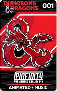 Pinfinity PFDD001 Dungeons & Dragons-Dragon Ampersand Augmented Reality Pin