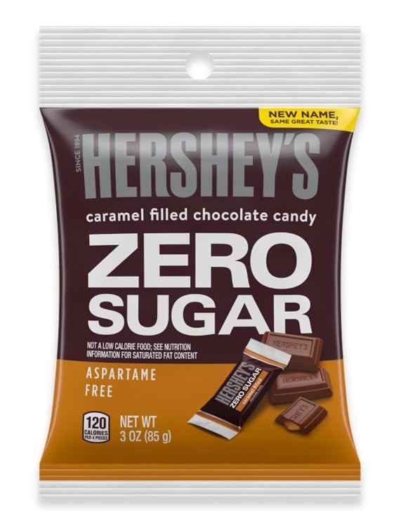 Miniatura 5 de Zero Sugar Hershey - Paquete variado  Paquete de 5  Relleno de caramelo, chocolates, oscuro especial, empanadas de menta, tazas de mantequilla de