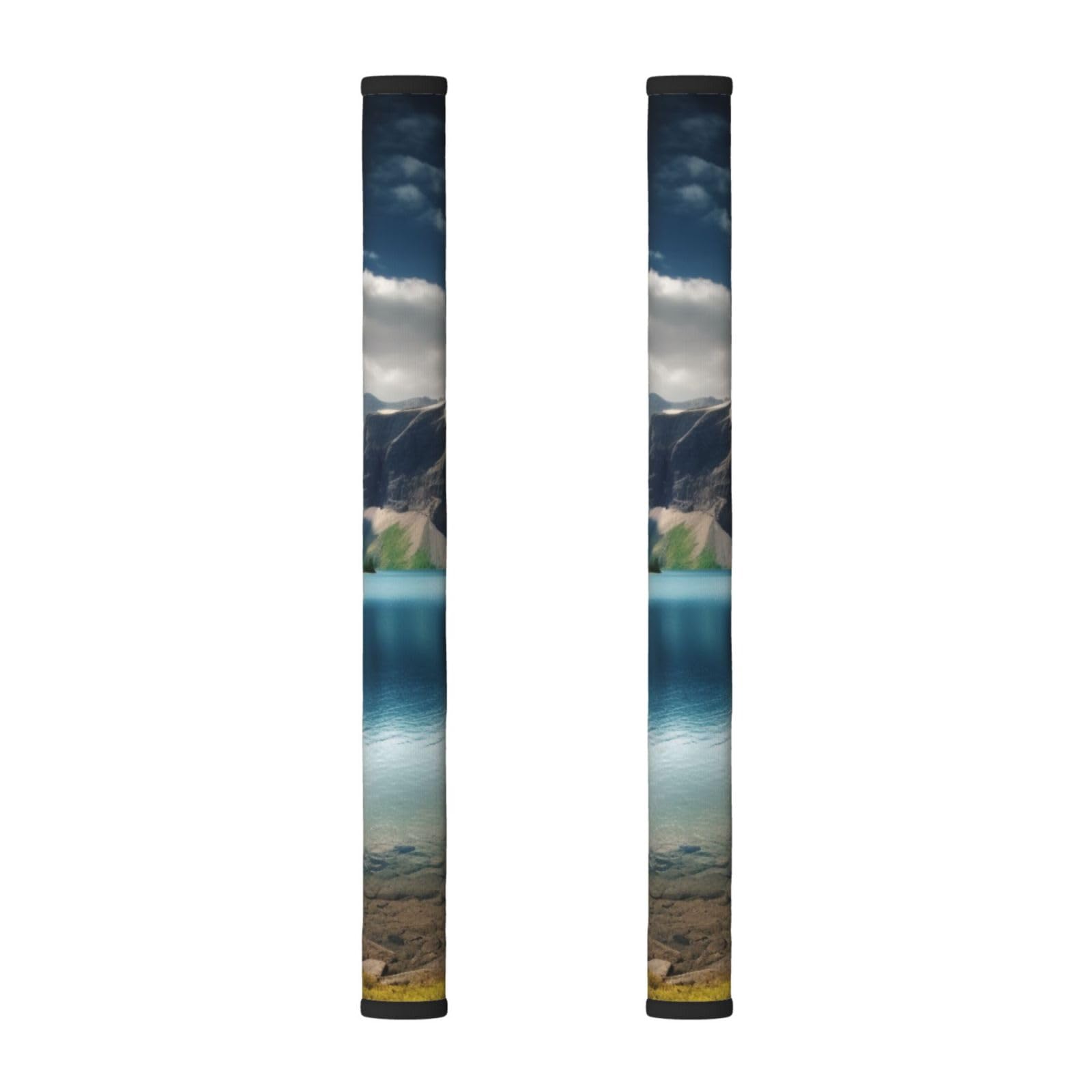 VGFJHNDF Refrigerator Door Handle Covers 2-Pack, Nature Mountain Lake Printed Protect and Decorate for Fridge Ovens Dishwashers