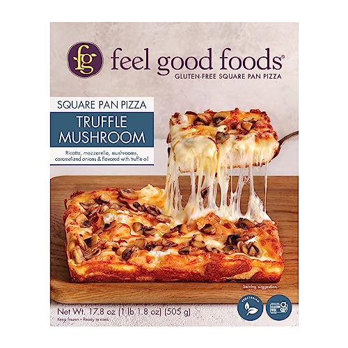 Feel Good Foods Gluten-Free Truffle Mushroom Square Pan Pizza, 17.8 Oz (Frozen) #TOP25