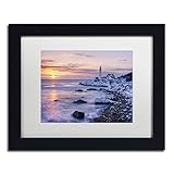 Trademark Fine Art ALI2167-B1114MF Winter Lights by Michael Blanchette Photography, White Matte, Black Frame 11x14-Inch, 11x14