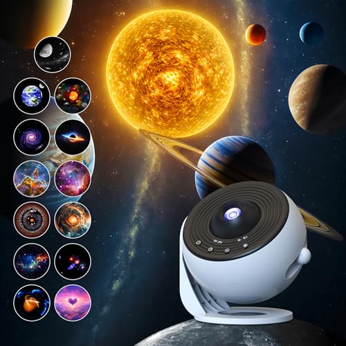 2025 Nuevo Proyector de Galaxias y Estrellas Real, con Reproducción Bluetooth, Mayor Área de Proyección y Mayor Claridad, como Luz Nocturna Infantil para Crear un Cielo Estrellado en el Dormitorio