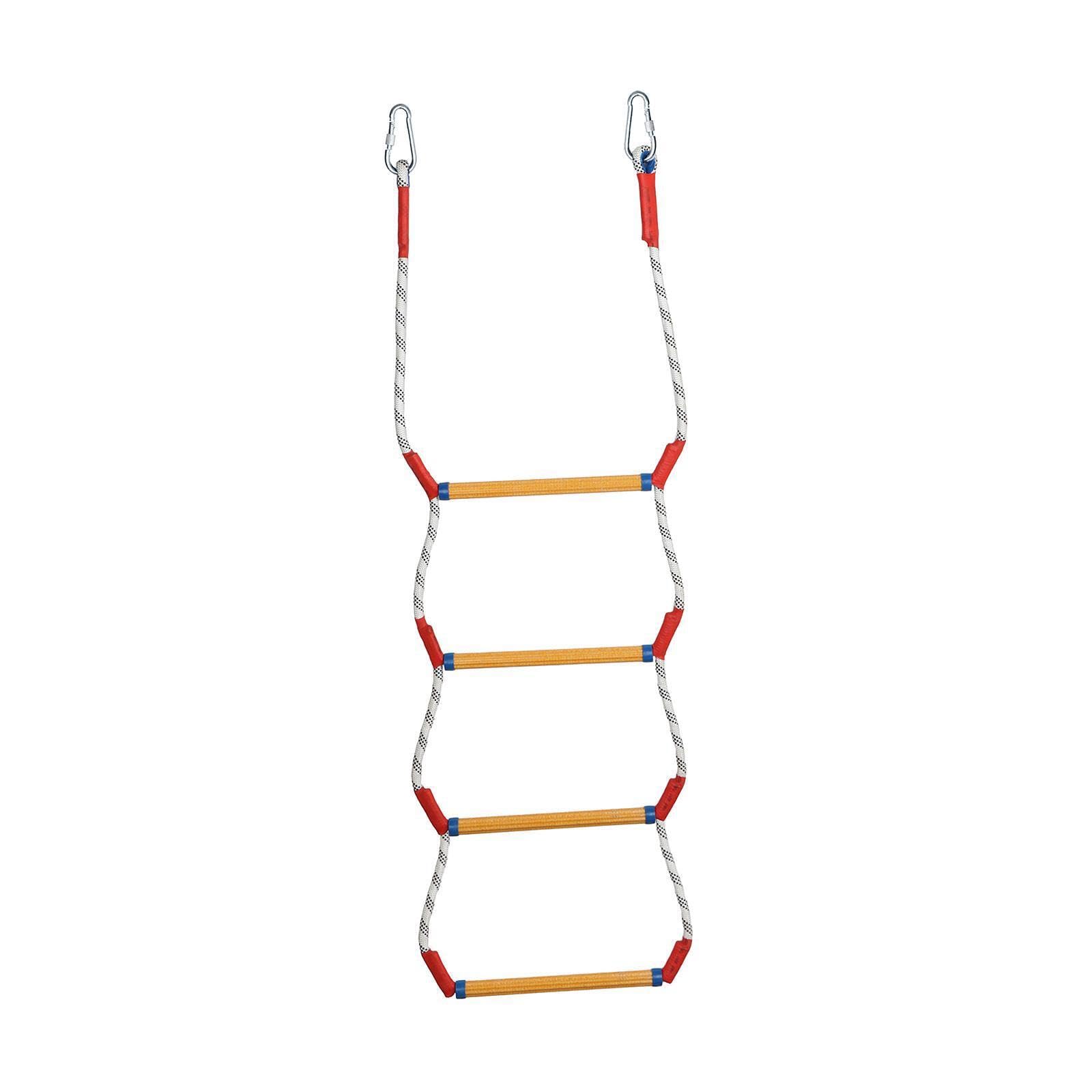 Sichere, leichte Bootsleiter aus Seil für Schlauchboote mit einfach zu bedienenden Sprossen für ein komfortables Einsteigen. Geeignet für Pontonboote, Angelboote und, Vier Reifen, 30 x 25 cm