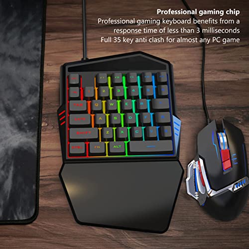 Teclado Mecánico One Handed RGB Septpenta USB miniatura 4