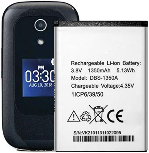 DDONG Replacement Battery DBS-1350A for Doro 7050 Consumer Cellular Flip 1350 mAh