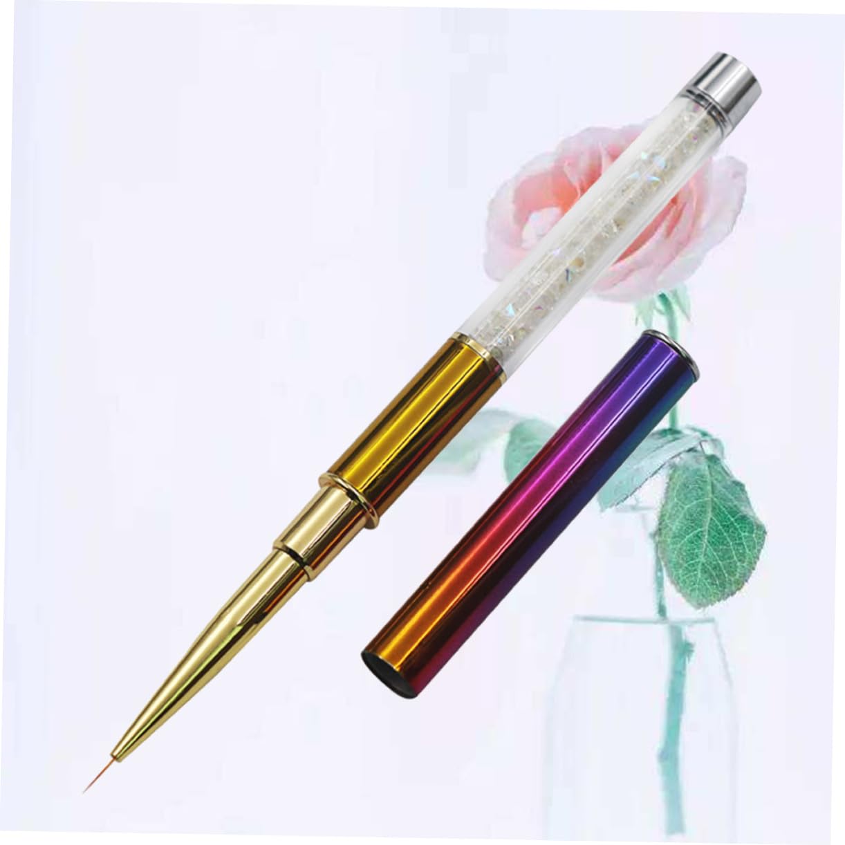 OUNONA Creative Nail Art Brush Manicure Tool for DIY Nail Designs Fine Detail Nail Art Brush for Home Professional Use present for Nail Art Enthusiasts