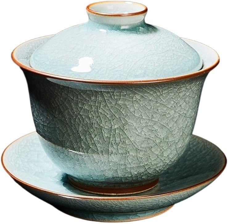 Heat-resistant Glass Gaiwan Cup Tea Set Chahai Kung Fu With Lid