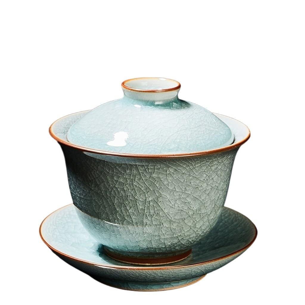 IANSHFKN Heat-resistant Glass Gaiwan Cup Tea Set Chahai Kung Fu With Lid