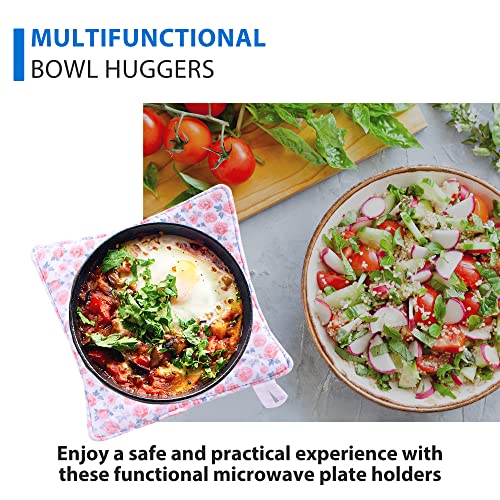 Bowl Cozy Set of 2 Hot Plate Holder 10 and 12 Inches Cute and Modern