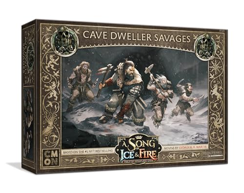 CMON A Song of Ice and Fire Tabletop Miniatures Cave Dweller Savages Unit Box - Enhance Your Army! Strategy Game for Adults, Ages 14+, 2+ Players, 45-60 Minute Playtime, Made by CMON