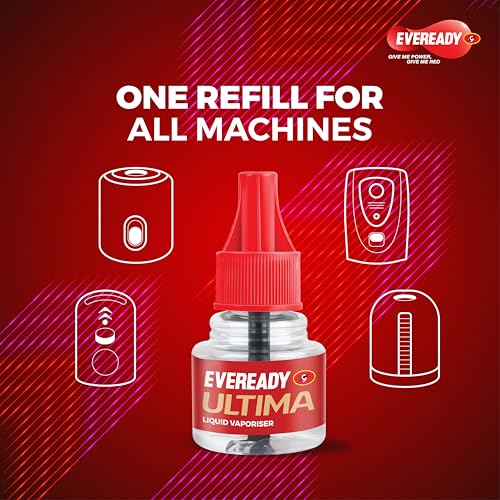 Image of Eveready Ultima Mosquito Repellent Refill, Fits All Machines, Advanced Japanese Formula, 100% Protection from Dengue, Chikungunya & Malaria