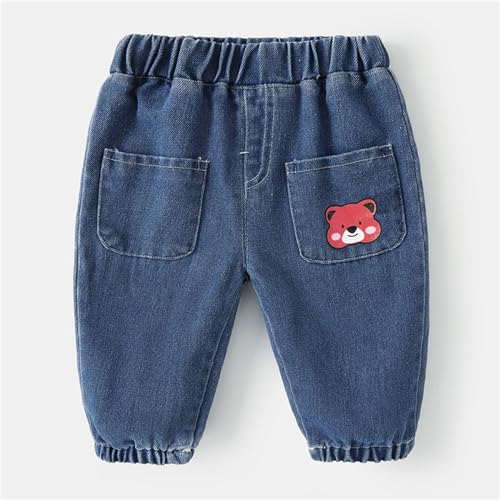 Kids Casual Denim Jeans Toddler Baby Boys Girls Cute Animals Printed Trousers Children's Baggy Casual Sweatpants2