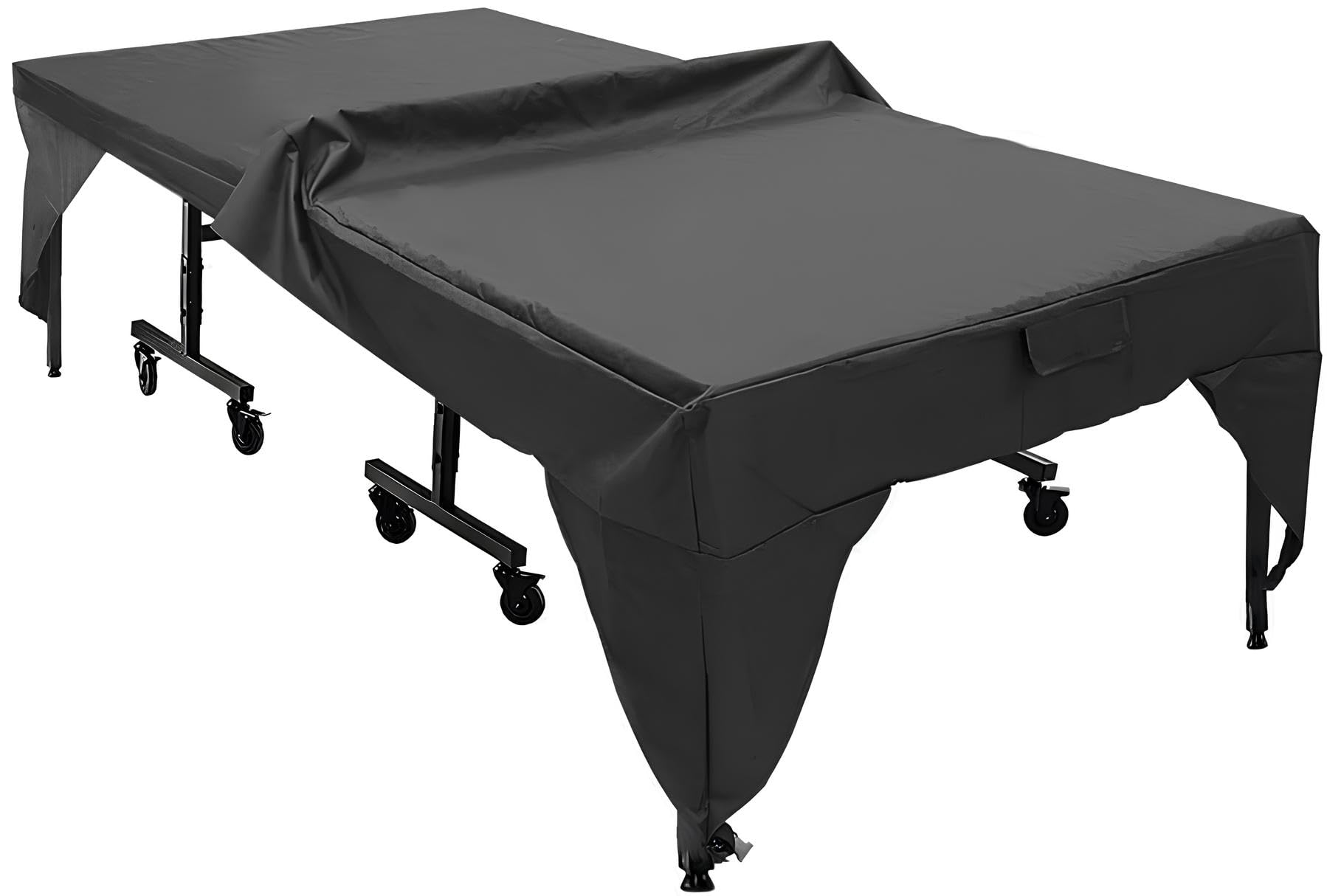 Copertura per Tavolo da Ping Pong, 280x153x73 cm Protezione Impermeabile in Poliestere Antivento Cinghie Universale per Esterni Adatta anche Tavoli da Biliardo e Arredi da Giardino