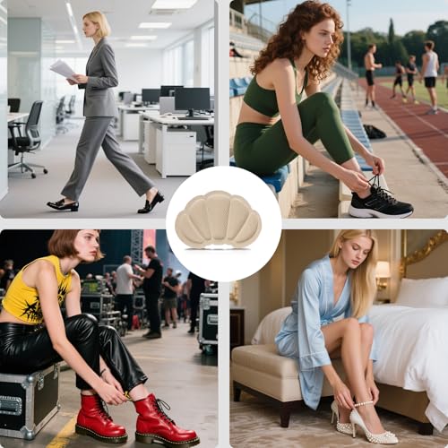 Image of Heel Grips Cushions Inserts,Heel Pads for Loose Shoe Too Big Men Women, Improved Shoe Fit and Comfort, Prevent Heel Slipping, Rubbing, Blisters, Foot Pain. (3Pair Color Mixing)