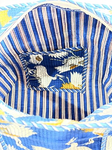 Bolso Tote Acolchado de Algodón para Mujer miniatura 5