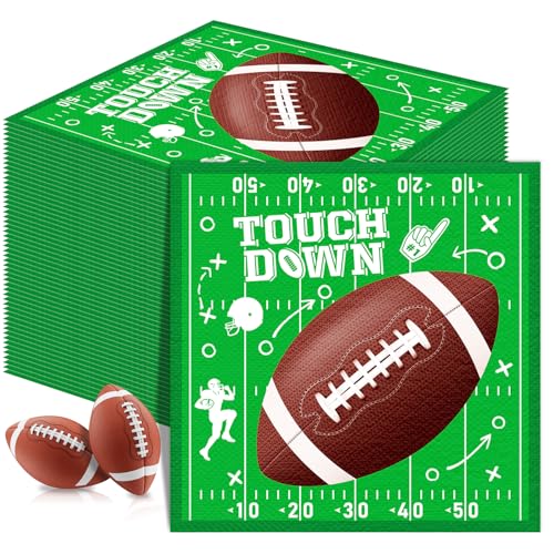 Serviettes en papier terrain de football pour anniversaire enfant et club