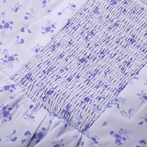 Image of Belle Poque Vintage Floral Dress for Women 2026 Summer A-line Sleeveless Flowy Midi Elegant Wedding Guest Cocktail Dress