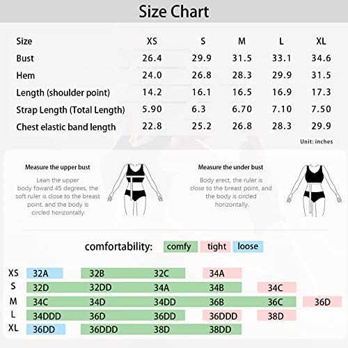 Ab-Eleven Sports Bras For Women-V Neck Workout Tops For Women-Align Adjustable Tank Removable Padded Yoga Longline Crop Top A-Black #TOP5