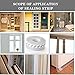 JR JUN RONG Silicone Seal Strip, Weather Stripping for Door or Window, Transparent, Length 16.5 Feet Width 25mm