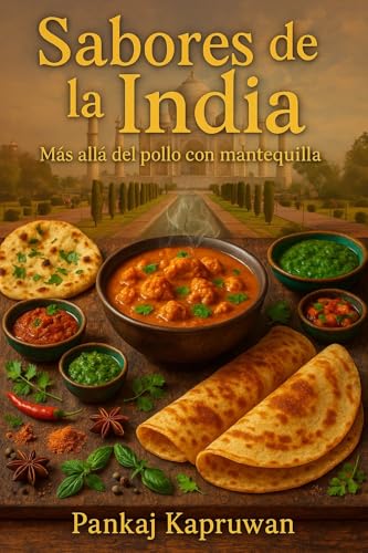 Sabores de la India: Más allá del pollo con mantequilla | Cocina India Fácil con Fotos | Recetas Tradicionales y Sabores Auténticos: cocina india vegetariana ... Global & Indian Cookbooks Series nº 3)